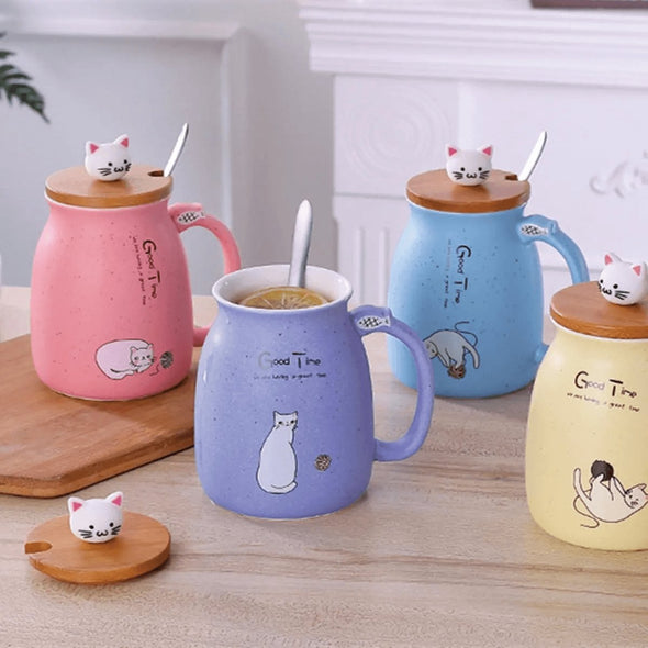 Cute Porcelain Kitty Mug