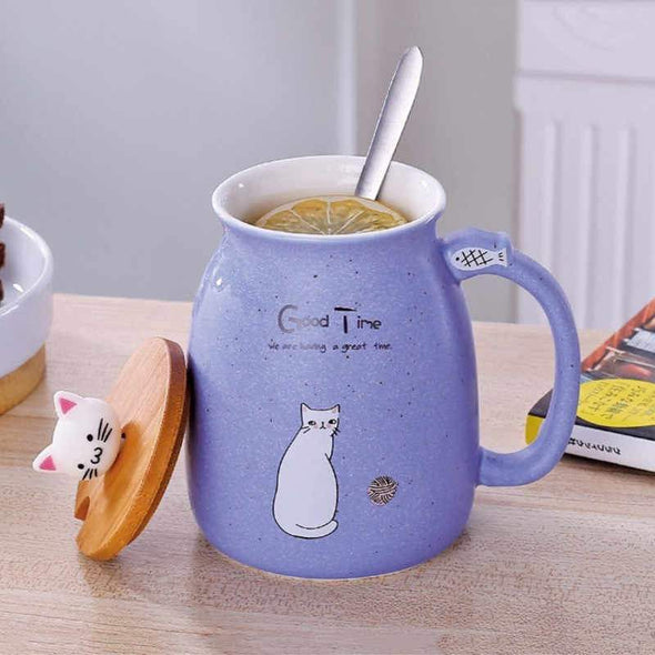 Cute Porcelain Kitty Mug
